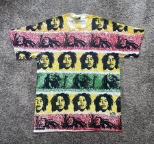 Vintage 90s Bob Marley All Over Print T Shirt