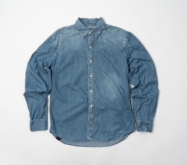 Men Denham Shirt Navy Cotton 38 / M / 46