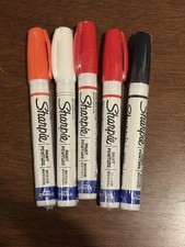 NEW - Sharpie Oil Based Paint Markers - 5 Count Lot - Medium Tip