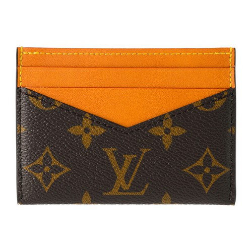 Louis Vuitton Card Case Porto Cult Triple Brown