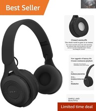 Deep Bass Bluetooth Headphones with Touch Control Fast Charging Functionality