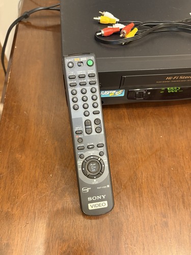 Sony VCR SLV-N55 with Remote and Cables Hi-Fi Stereo 4-Head VHS Player Recorder - Picture 2 of 5