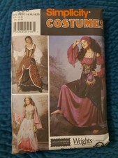 Simplicity Sewing Pattern 9966 Renaissance Gypsy Pirate Cosplay Sz 14-20 NEW FF