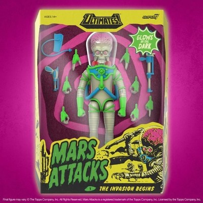 Super7 Mars Attacks Wave 2 Ultimate! Marsian (Glow In The Dark Invasion Begins)