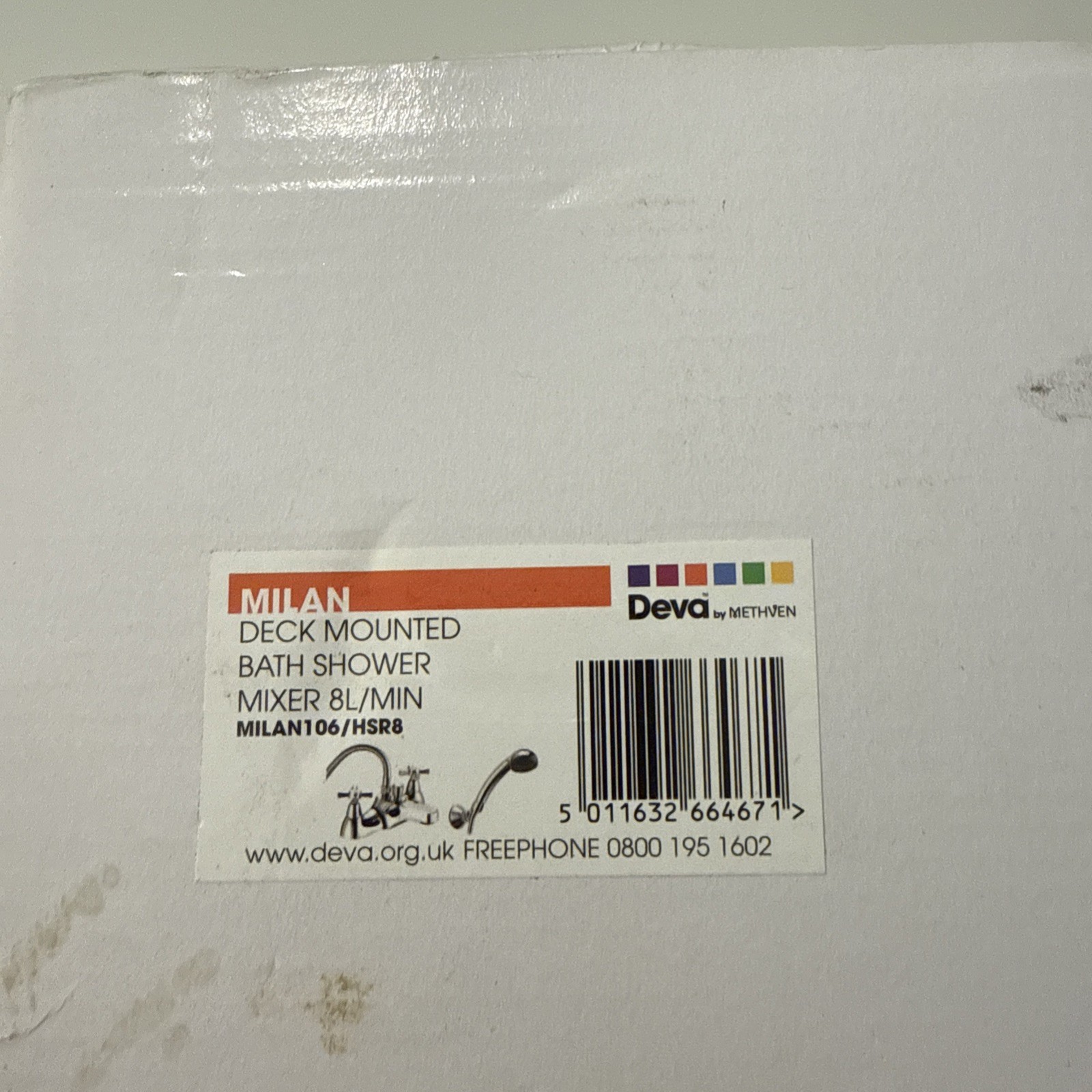 Deva Milan Bath Shower Mixer Chrome