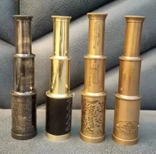 Brass Pocket Telescope Nautical Spyglass SET OF 4