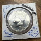 1964 Kennedy Half Dollar | Proof | Bright Mirrors | 90% Silver | Philadelphia