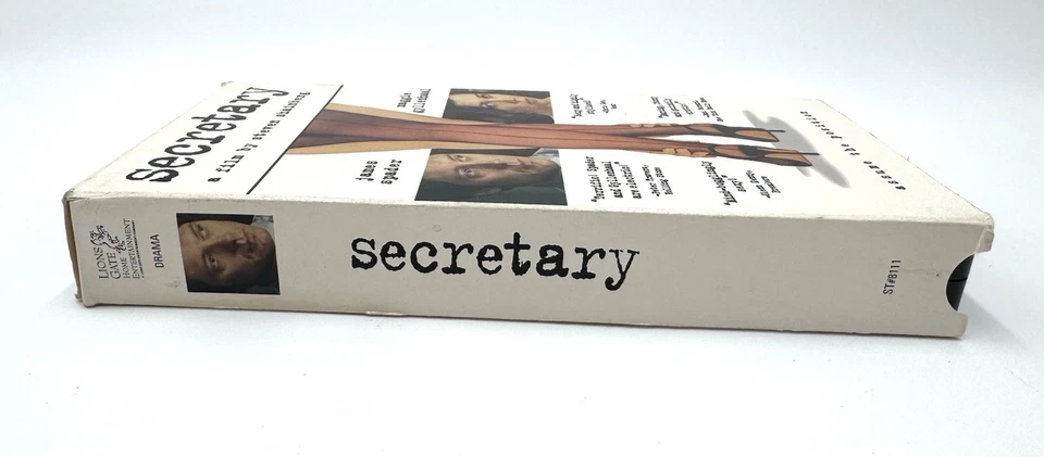 Secretary VHS Tape Movie Film (James Spader, Maggie Gyllenhaal) 2002 - Tested - Image 3 of 4