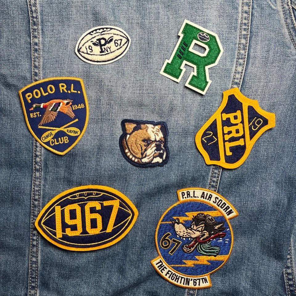 Embroidered Chenille Patch 1967 New York Ralph Rugby PRL Appliqué - Image 3 of 3