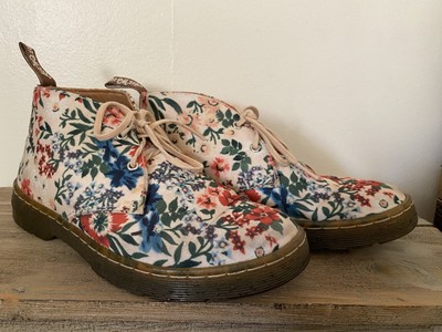 Dr Martens Daytona Floral Spring Desert Canvas Boots - Size 6