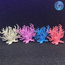 IMPORTED CORAL REEF AQUARIUM DECORATIONS / CORAL TOYS / FIBER / 15x13 CM