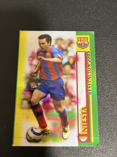 INIESTA 26 REVELACION-FC BARCELONA-MUNDICROMO FICHAS DE LA LIGA 2005 2006 CARD