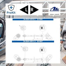 2x Ate Bremsschlauch Links, Rechts für Toyota C-HR (_X2_ _H2_) C-HR C-HR VAN