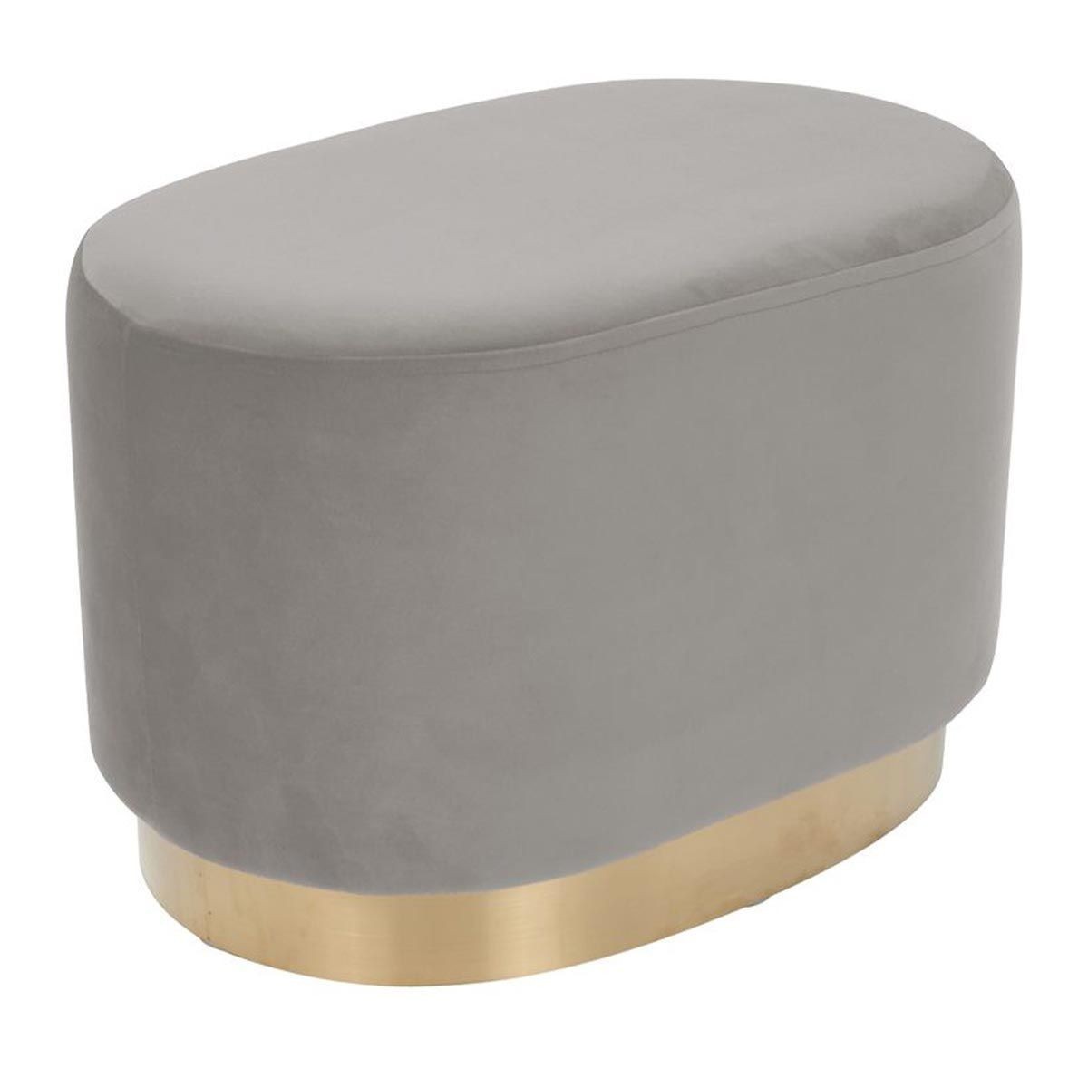 Pouf design Nano 55cm gris pour ajouter une assise d'appoint gain de place