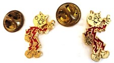 DEUX épingles à revers électriques marque déposée Reddy KILOWATT - vintage