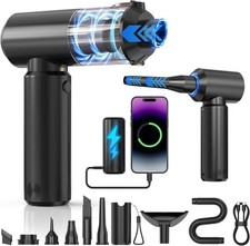 Car Vacuum Portable Cordless: 20000Pa 3 in 1 Power Bank Handheld Vacuum