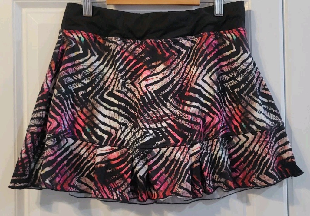 Sofibella Skort Medium Geometric Zebra Print Skir… - image 1