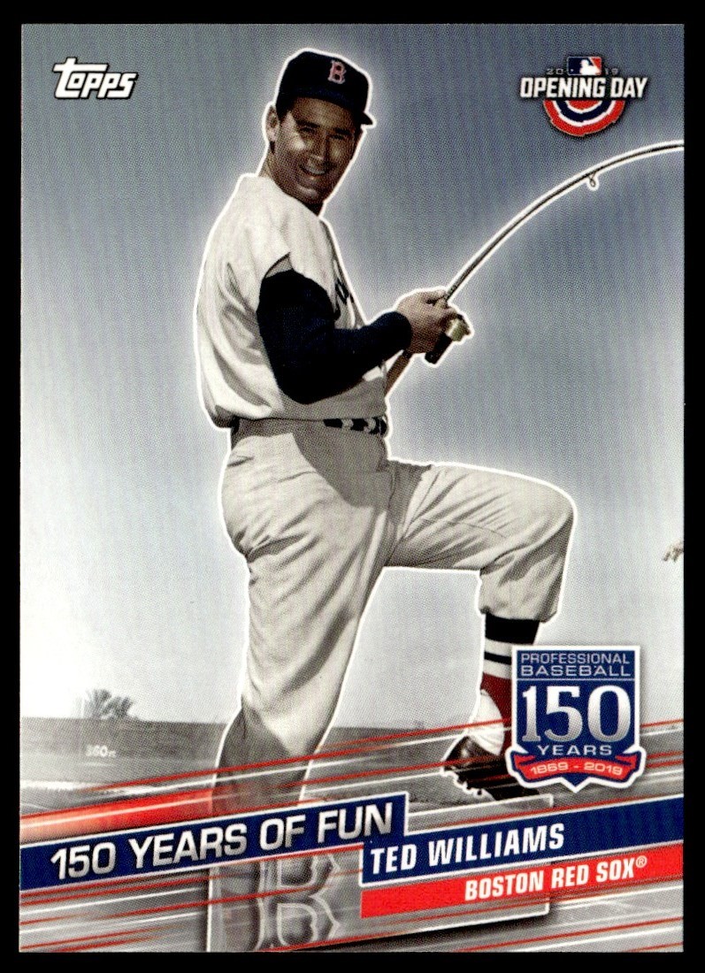 2019 Topps Opening Day 150 Years of Fun Ted Williams Boston Red Sox #YOF-4