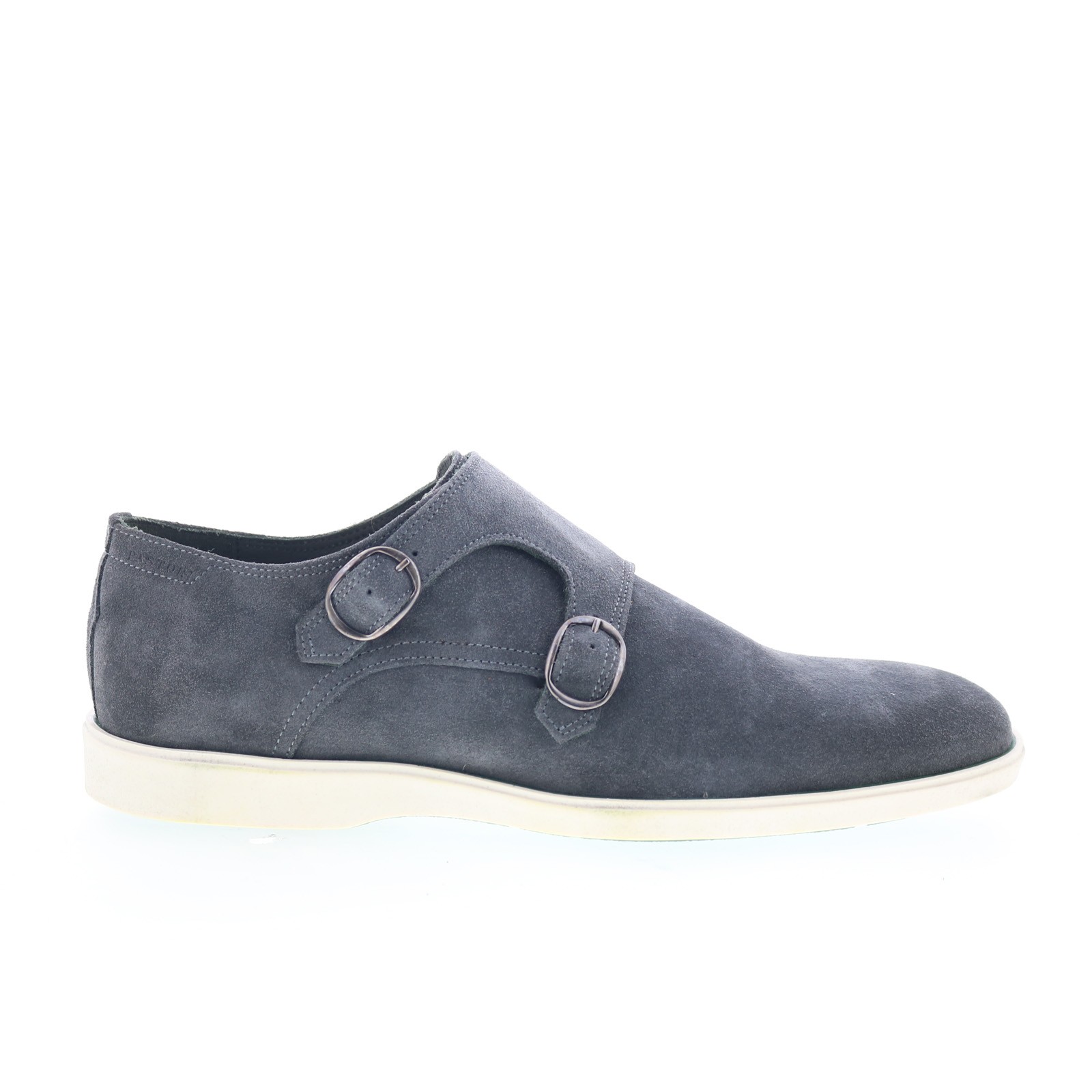 Pastori by Di Bianco Double Monk Mens Gray Loafers - Slip Ons Casual Shoes 9 16790₽