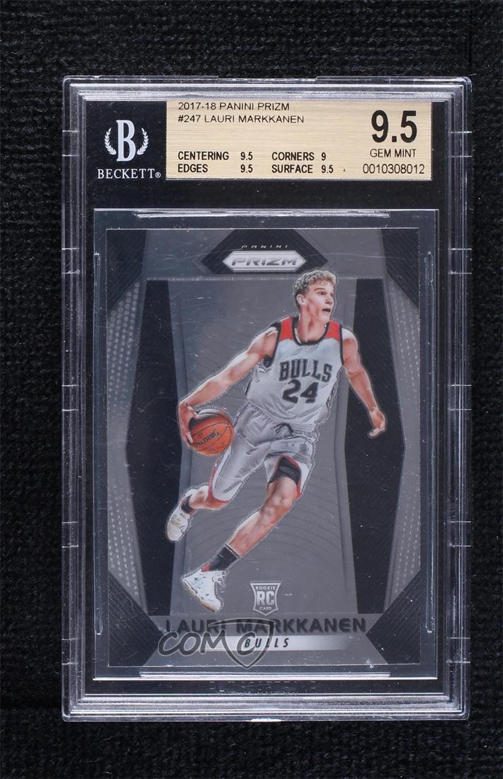 2017-18 Panini Prizm Lauri Markkanen #247 BGS 9.5 GEM MINT 6zg
