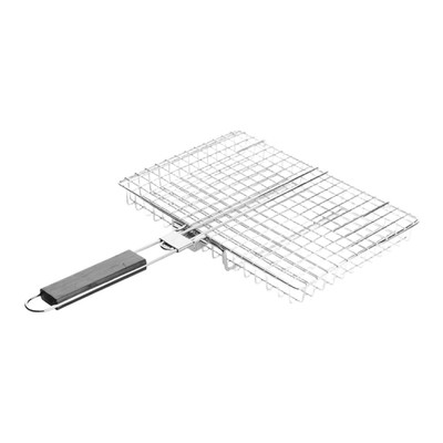 Foldable Square Grill Mesh Clamp for Seafood Fish for Chicken Simple