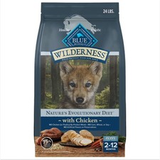 Wilderness High-Protein Natural Puppy Dry Food Chicken Recipe 24-lb. Bag 4.82 per pound