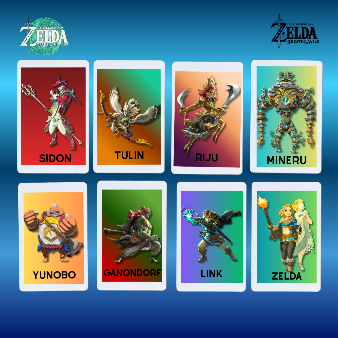 k*i様 amiibo フィギュア　セット　8個 The Legend of Zelda - Tears of the Kingdom BOtW- Set of 8 Amiibo