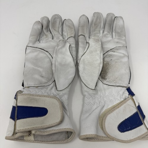 CR Padded Blue and White Gloves - Please Read & See Pics! - Picture 7 of 9