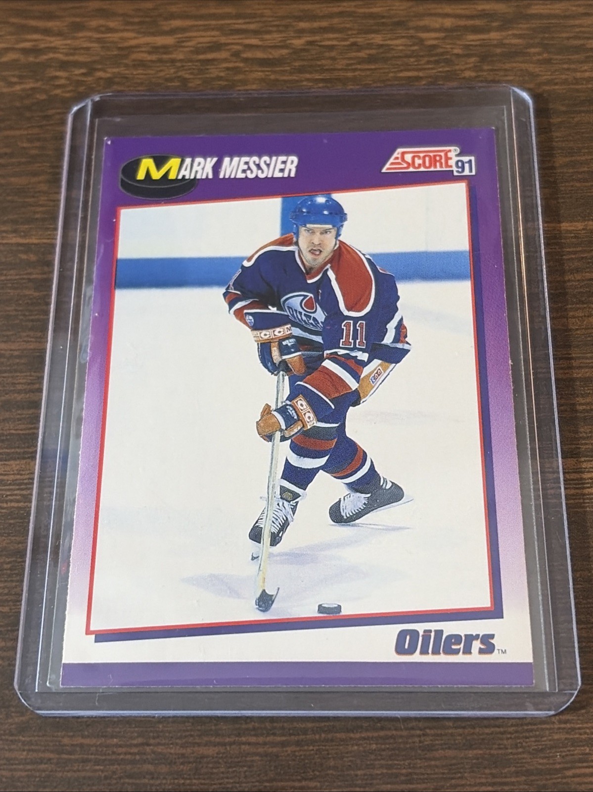 1991-92 Score American - Mark Messier #285 Edmonton Oilers (A)