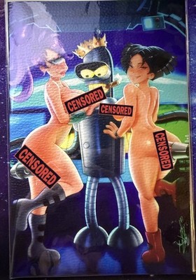 Leather Naughty~Vixens Mythic Mayhem #1  Bang Bot  by MidniteBlueDraws~Futurama