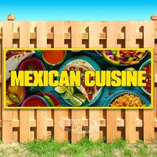MEXICAN CUISINE Advertising Food Restaurant Vinyl Banner Flag Sign USA SB10637