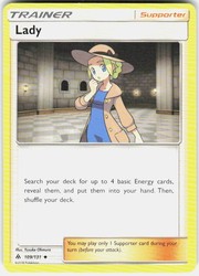 Lady 109/131 Uncommon Forbidden Light Pokémon Trainer