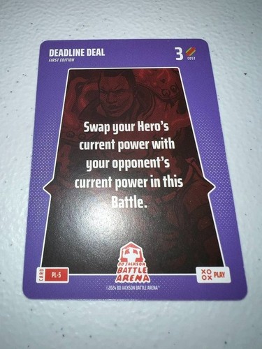 2024 Bo Jackson Battle Arena SSP Play #PL-5 First Edition Deadline Deal