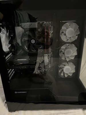 CyberPowerPC Gaming PC AMD Ryzen 5 5500 16GB 1TB SSD GeForce RTX 4060 Ti 8GB