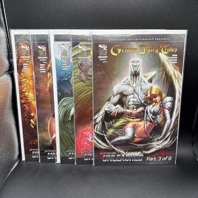 Grimm Fairy Tales - Unleashed #3A 5B 5C 6A & 6C  Zenescope (G12)(17)