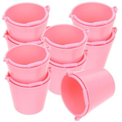 15 Pcs Miniature Items Sand Bucket Party Favor Small with Handle