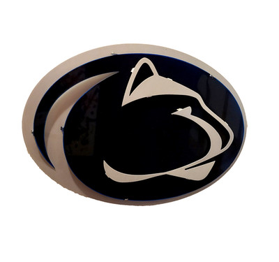 Penn State Nittany Lions 3D Metal Wall Art 23x16 Hex Head Art