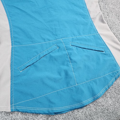 Club Ride Damen L Western Pearl Snap Radfahren Reiten Reitsport Shirt Mesh blau - Bild 7 von 13