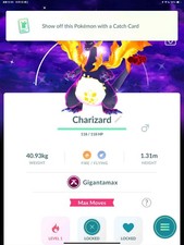 Pokemon Go Shiny global background Gigantax charizard