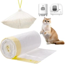 Cat Litter Box Liners with Drawstring 20 Count, 23”x14” 20 Count (Pack of 1) 