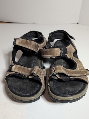 Ecco Receptor Sandals Offroad Lite Black Brown Hiking Shoes, EU44 / US 10.5