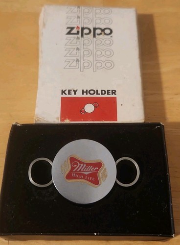 Miller High Life Zippo Key Holder #5990 Original Box and Paperwork VGUC