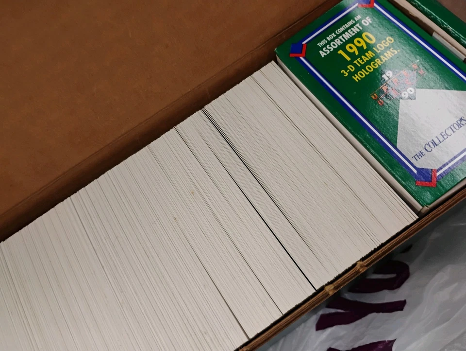 Juego completo de 800 cartas de béisbol 1990 Upper Deck de fábrica SOSA & LARRY WALKER RC's Foto 2 de 4