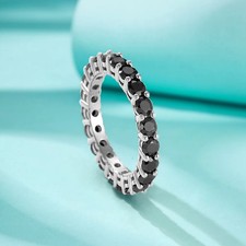 2.2ct Round Cut Lab‑Created Diamond Test Pass VVS1/D/Excellent Eternity Ring