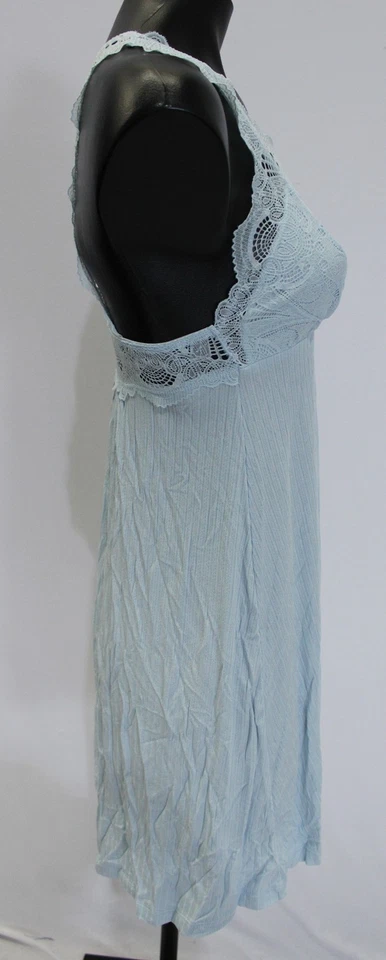 Fleur't Women's Lace Modal Chemise + Boy Short Set CN6 Skylight Small NWT - Image 4 of 4