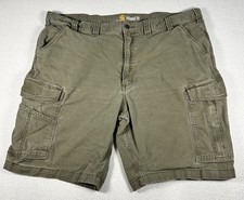 Carhartt Mens Relaxed Fit Cargo Shorts Green Size 44 Style 103542