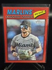 Connor Norby 2026 Topps Heritage #30 Red Border SP Short Print