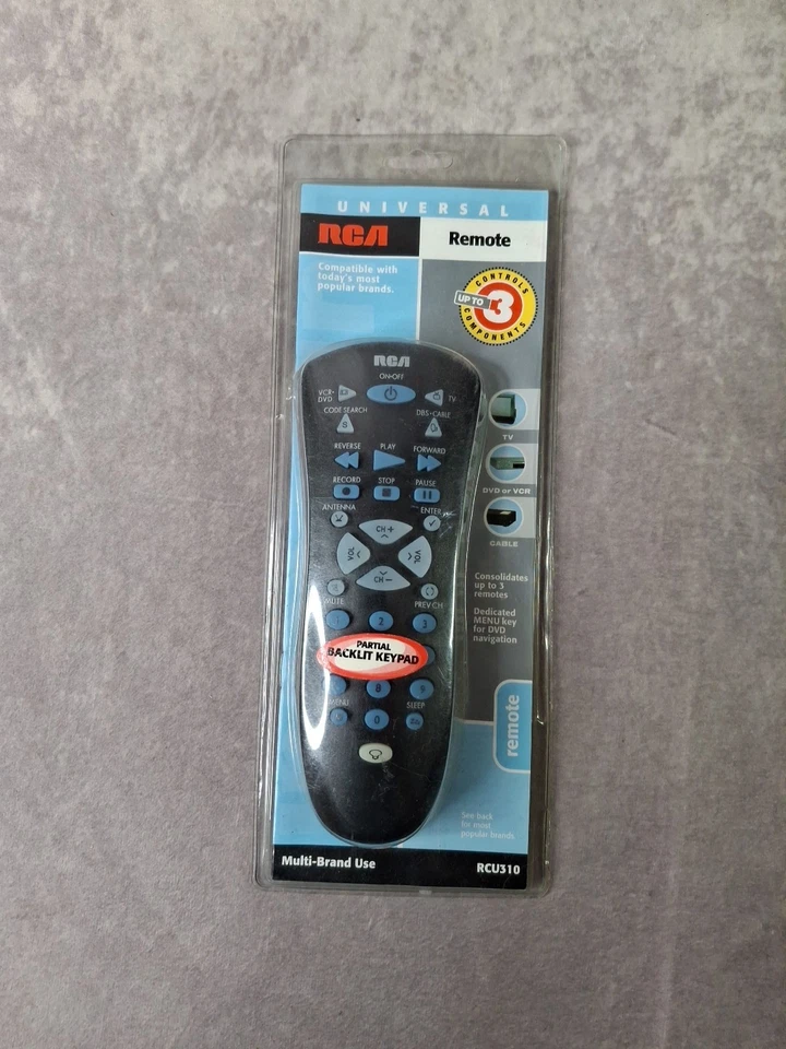 RCA RCU310 Universal 4 Device Remote Control - NEW SEALED - Image 4 of 4