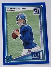 2025 Panini Donruss - Rated Rookie Jaxson Dart #400 Press Proof Blue (RC)
