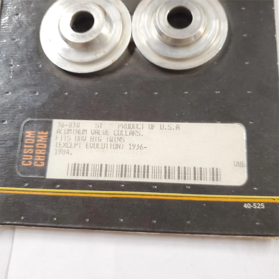 New Aluminum Valve Collars Harley Motorcycle UHV Big Twins 1936-1984 CCI 36-030 - Image 3 of 4